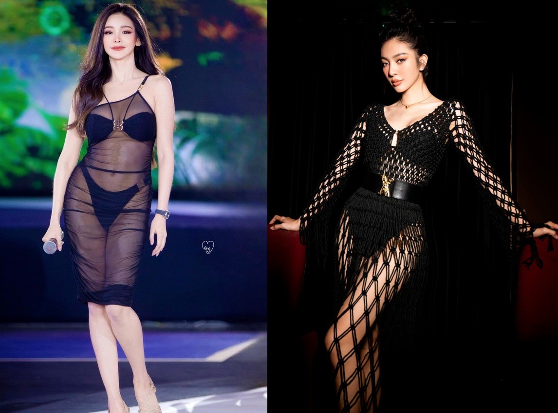 Bùi Lý Thiên Hương - Engfa Waraha đều gây bàn luận khi lên đồ xuyên thấu Bùi Lý Thiên Hương - Engfa Waraha đều gây bàn luận khi lên đồ xuyên thấu 