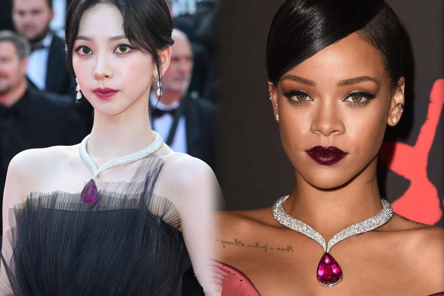 Chiếc vòng cổ độc quyền tới mức từ trước tới nay mới chỉ có 2 celeb đeo nó là Rihanna (2014) và Karina (2023) Chiếc vòng cổ độc quyền tới mức từ trước tới nay mới chỉ có 2 celeb đeo nó là Rihanna (2014) và Karina (2023)